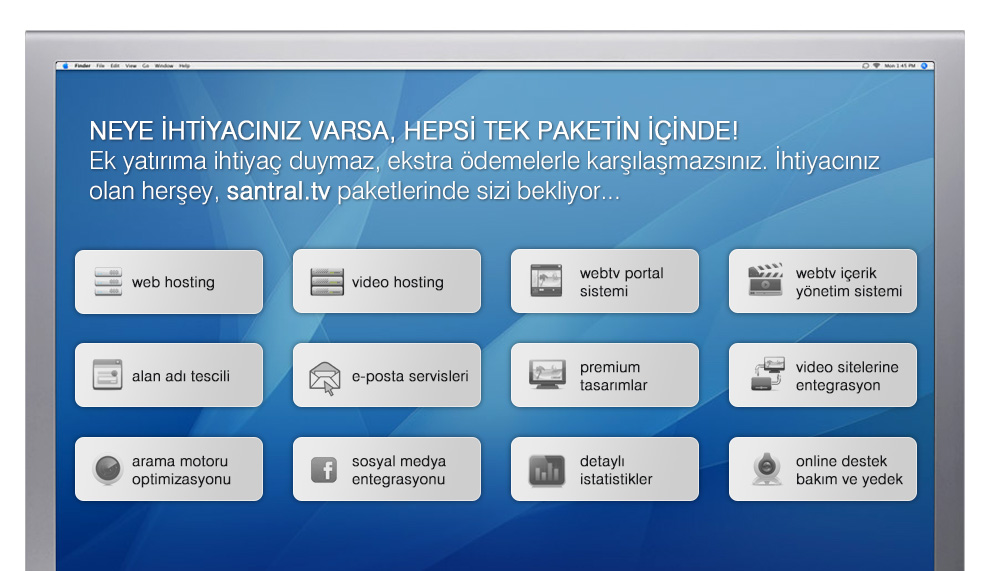 Neye ihtiyacınız varsa hepsi tek paketin içinde!